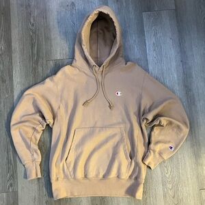 Champion Reverse Weave Tan Hoodie Men’s Medium
